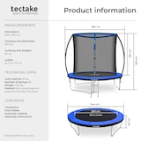 thumbnail of tectake Cama elástica con red de seguridad  Negro/Azul