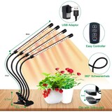 thumbnail of Lâmpada de crescimento de espectro total de 84 LEDs 3000k 5000k 660nm com temporizador 10 níveis 3 modos para plantas de interior