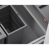 thumbnail of Hailo Abfallsammler 3301621 Allegro 270 Einsatz 2x 6.5 + 14 Liter Dunkelgrau