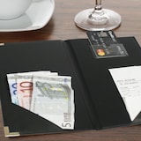 thumbnail of Securit® Porte-addition "Classic" - Noir - Simili-cuir