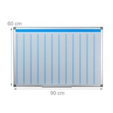 thumbnail of Relaxdays Whiteboard, Jahresplaner, abwischbar, magnetisch, Planungstafel mit Stiftablage, Magnetwand 60 x 90 cm, weiß