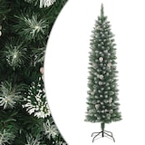 thumbnail of vidaXL Kunstkerstboom smal met standaard 210 cm PVC