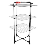 thumbnail of Estendal Interior 3 Níveis Secador de Roupa Dobrável sobre Rodas Tancarville Preto 93 x 71 x 131 cm VILEDA