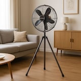 thumbnail of 50W Design Standventilator, Einstellbares Teleskopstativ 125-145Cm, 3 Geschwindigkeiten Oszillierend Neigbar Lifetime Air