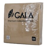 thumbnail of 25 Papierservietten 40x40cm Stoffähnliche Tischservietten Einwegservietten Hellbraun