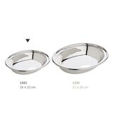 thumbnail of Schale Dekoschale Servierschale Olympia, oval, 16 x 22 cm, schwerversilbert