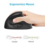 thumbnail of Souris Ergonomique Sans Fil Rechargeable Pour Gaming Avec Précision Laser Noir YONIS