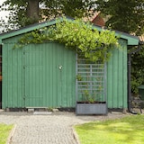 thumbnail of Relaxdays Pflanzkasten mit Spalierwand, HBT 171 x 71,5 x 32cm, Sichtschutz mit Blumenkasten, Balkon & Garten, Holz, grau