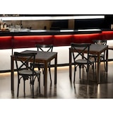 thumbnail of METRO PROFESSIONAL Cross restaurantstoel, set van 2, beukenhout, wengé