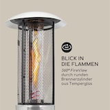 thumbnail of Goldflame Deluxe Terrassenheizstrahler 36.000BTU/11kW mobil Edelstahl Silber-Metallic