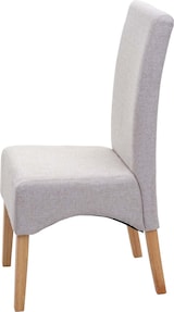 thumbnail of 6er-Set Esszimmerstuhl gepolstert | HxBxT 100x44x56cm | Sitzhöhe 48cm | Stoff/Textil MVG-zertifiziert | Creme Beige | helle Beine | Küchenstuhl Stuhl