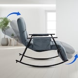 thumbnail of Schaukelstuhl Cathy dunkelgrau/Samt