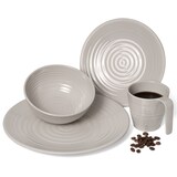 thumbnail of Melamin Geschirr Set 4 Personen Coffee 16 Teilig + 16 Tiamo Gläser Wassergläser Weingläser Champagner-Gläser Flûtes Tafelgeschirr Picknick BBQ Kochges