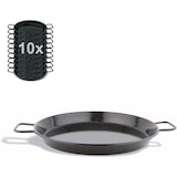 thumbnail of 10 x Mini Panela de Paella para Aperitivo de Tapas e Apresentação de Tapas de Degustação (10 unidades x 14cm)