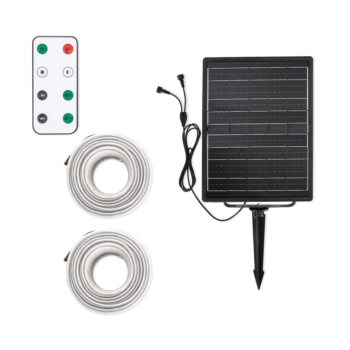 Ledkia Tira LED Exterior Solar 24V DC SMD2835 60 LED/m 30m IP65 Ancho 12 mm Corte 100 cm RGB