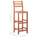 thumbnail of vidaXL Barhocker 4 Stk. Massivholz Akazie