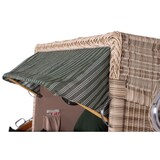 thumbnail of Strandkorb - bene living - Ammersee Grande XL Teak Bullauge - PE shell - Modell 504 - 2,5-Sitzer inkl. Liftersystem