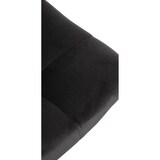 thumbnail of Barhocker Jerry Samt schwarz/schwarz