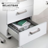 thumbnail of bümö Schreibtisch Schrank abschließbar, Schubladenschrank Holz in Eiche, Container mit Schubladen - Schubladen Schrank Büro, Schreibtisch Container