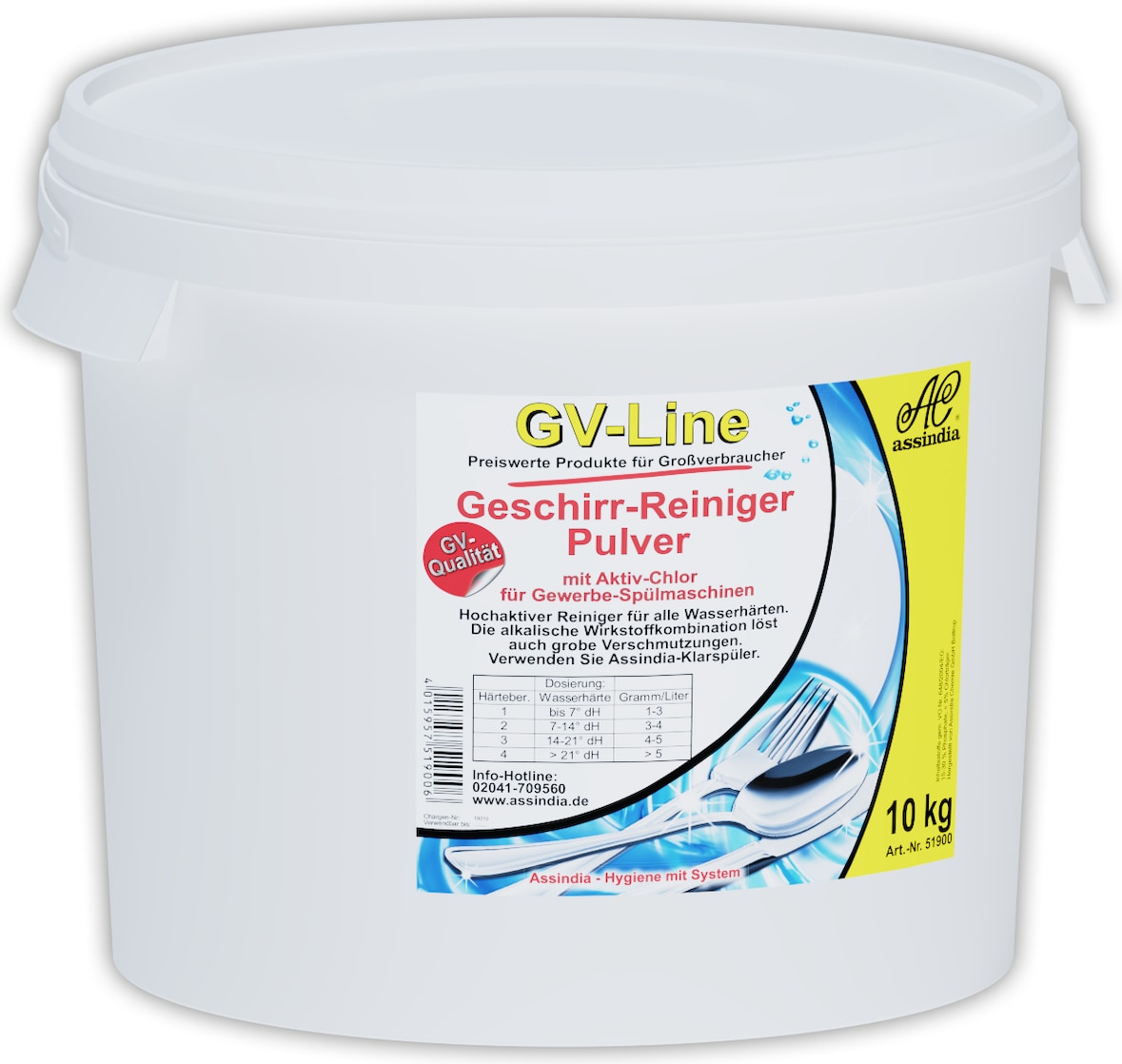 Assindia Geschirr-Reiniger Pulver GV-Line 10kg