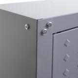 thumbnail of Armario de pared HWC-O52, armario de pared, acero con cerradura 77x77x31cm ~ gris claro