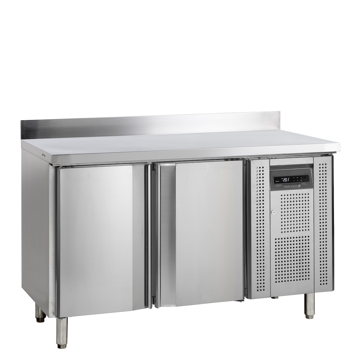 TEFCOLD Mesa fría de refrigeración snack SK6210/+SP TEFCOLD, acero y vidrio, refrigeración profesional