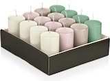 thumbnail of Stumpenkerzen "Pretty Pastel" 120 x Ø 58 mm, 16 Stück