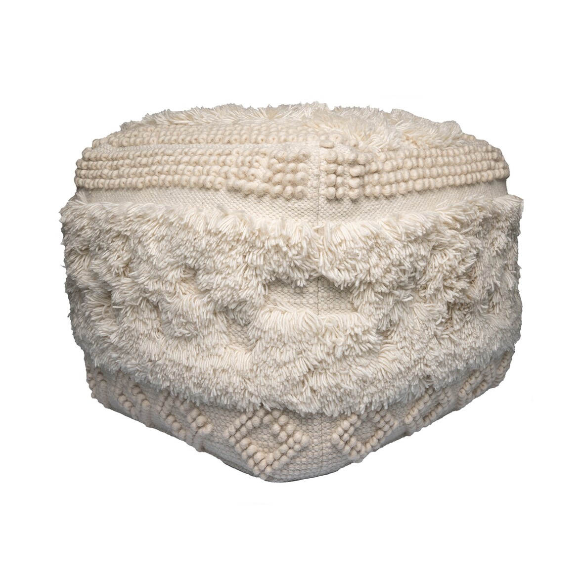 Pouf Coralia 100 Natural 50cm x 50cm