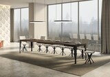 thumbnail of Ausziehbarer Tisch 90x120/380 cm Paxon Evolution Gestell Walnuss Anthrazit