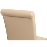 thumbnail of Set di 6 sedie da sala da pranzo Sedia da cucina Sedia M37 ~ Pelle, crema, piedi scuri