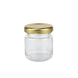 thumbnail of 100er Set Sturzglas 53 ml To 43 goldener Deckel incl. Diamant Gelierzauber Rezeptheft
