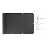 thumbnail of Premium Balkonsichtschutz Überlänge Sonnenschutz Balkonverkleidung (90x1200 cm Hellgrau)