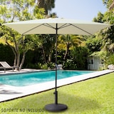 thumbnail of Parasol rectangular 200x300 cm color crema mástil aluminio Aktive Garden
