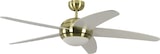 thumbnail of Deckenventilator Melton Messing / Weiß mit Licht 132