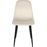 thumbnail of Conjunto de 4 sillas de comedor Napier Crema/Terciopelo