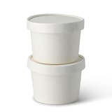 thumbnail of BIOZOYG Pappdeckel Suppenbecher 25 Stück Ø 90 mm Weiß  Suppenterrine mit Deckel Beschichtet Einweg  Kartondeckel Membrandeckel mit Luftlöchern