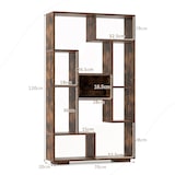 thumbnail of Estante COSTWAY de 120 cm com 9 compartimentos, prateleira vertical, divisória, geométrica, madeira