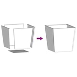 thumbnail of vidaXL Pflanzkübel 2 Stk. Anthrazit 50x50x50 Stahl