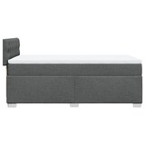 thumbnail of vidaXL Boxspringbett mit Matratze Dunkelgrau 90x200 cm Stoff