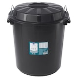 thumbnail of METRO Professional Cubo de basura con tapa, plástico, negro, 50 L