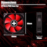 thumbnail of Xilence XPF80.R.PWM 80mm PWM Gehäuselüfter, 4PIN