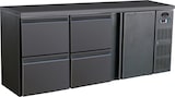 thumbnail of Gastro Barkühler Bar-Kühlschrank schwarz 1 Tür 4 Schubladen 537 l, 2002x513x860 mm 0-10°C