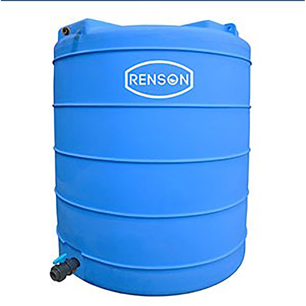 Cuve de stockage d'eau verticale  5000l pré équipée - BLEU