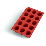 thumbnail of GASTROFLEX Moule 15 canelés silicone rouge 4.5 x 4.5 cm Matfer - 257991