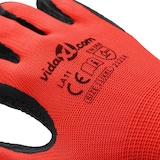 thumbnail of vidaXL Werkhandschoenen 12 pcs Rood en Zwart 11 / XXL Latexcoating