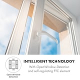 thumbnail of Hot Spot Crystal Flow Badheizer 45x82cm 36m² 2000W 5-40°C LED Verspiegeltes Glas