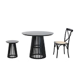 thumbnail of SIT Möbel Esstisch Ø 100 cm | klar lackiert | rund | Hevea & Holz-Furnier | schwarz | B 100 x T 100 cm H 77 cm | 07107-91 | Serie TISCH