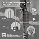 thumbnail of ECD Germany E-Badheizkörper ECO 400×800 mm Chrom, gerade, Seitenanschluss, Heizstab 300 W