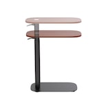 thumbnail of Bureau PHT02, 600 x 350 mm, handmatig in hoogte verstelbaar, verrijdbaar, bruin/zwart