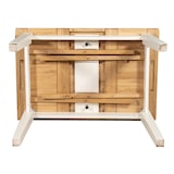 thumbnail of Biscottini Esstisch – Ausziehbarer Küchentisch – 140 x 80 cm Restauranttische – Weißer und natürlicher Massivholztisch Made in Italy – Moderner Tisch